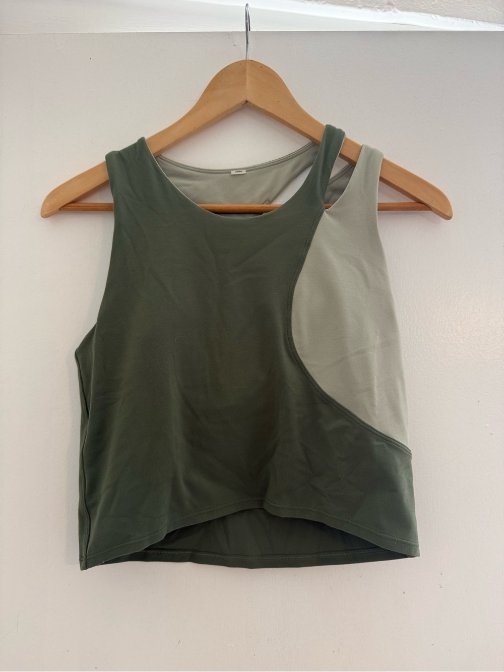lululemon athletica Olive & Sage Colorblock Tank Top